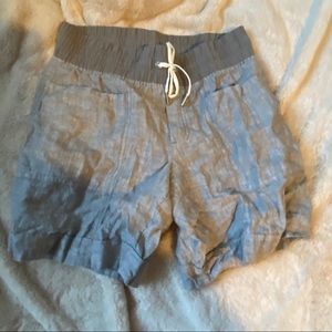 Athleta Cabo linen Grey shorts - size 4